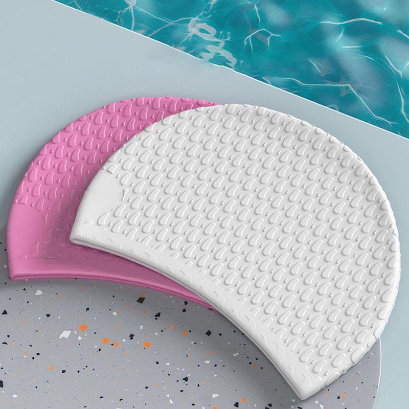 Swim Hat Silicone - قبعة سباحة احترافية من السيليكون بتصميم