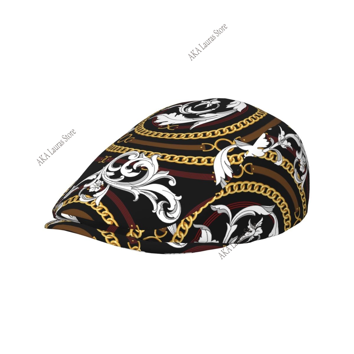 Newsboy Cap Ivy - قبعة نيوسبوي ذهبية باروكية عتيقة، قبعة