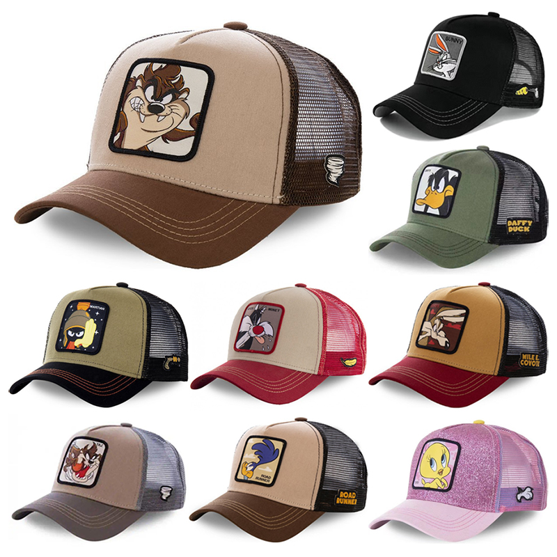 Trucker Cap Mesh - قبعة بيسبول شبكية بتصميم كرتوني أنيمي،