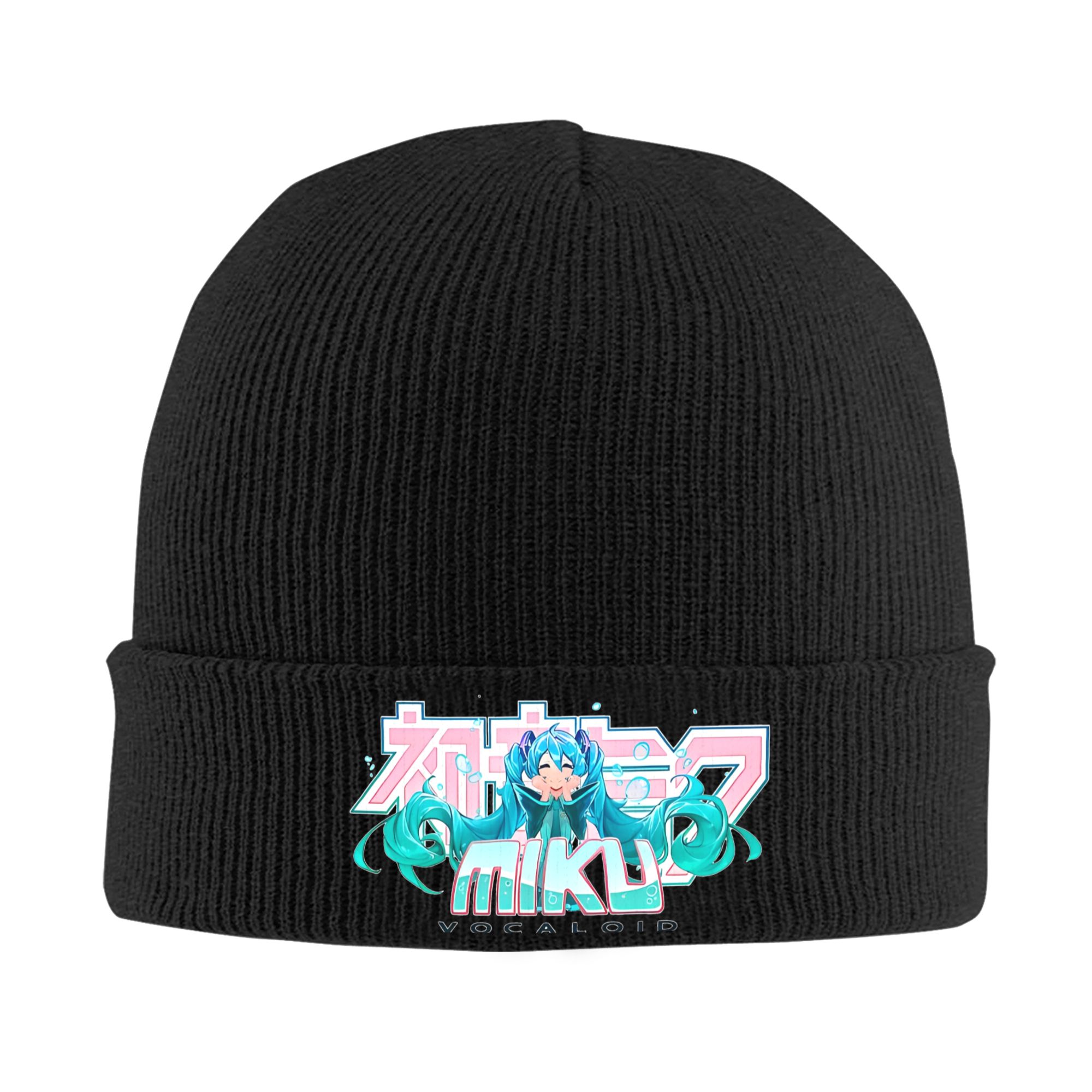Beanie Cuffed Knit - قبعة هاتسوني ميكو محبوكة بحواف مطوية