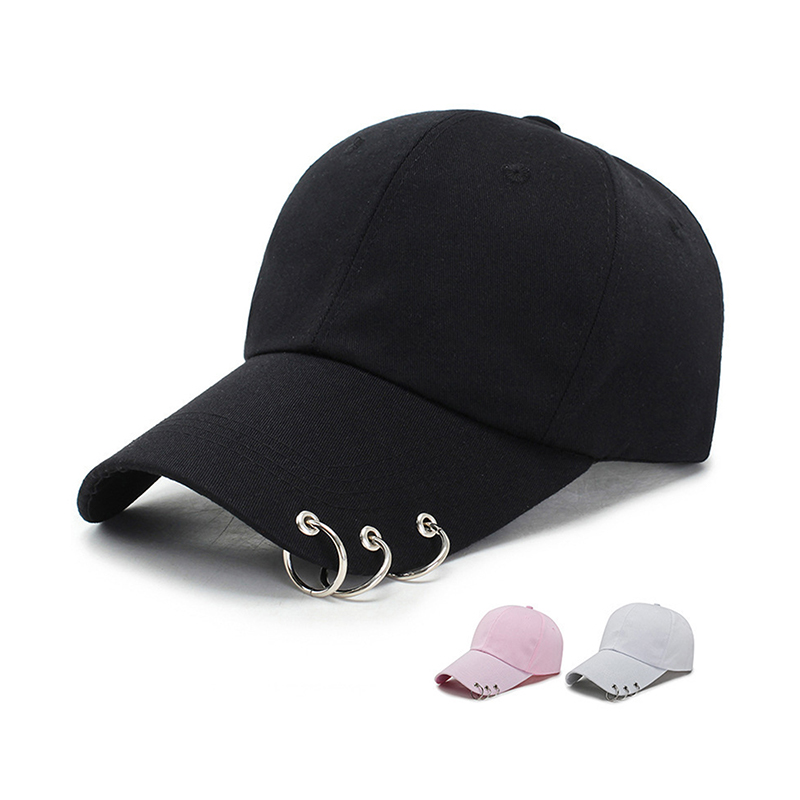 Dad Hat Cotton - قبعات Snapback للجنسين مع دائرة حلقية،