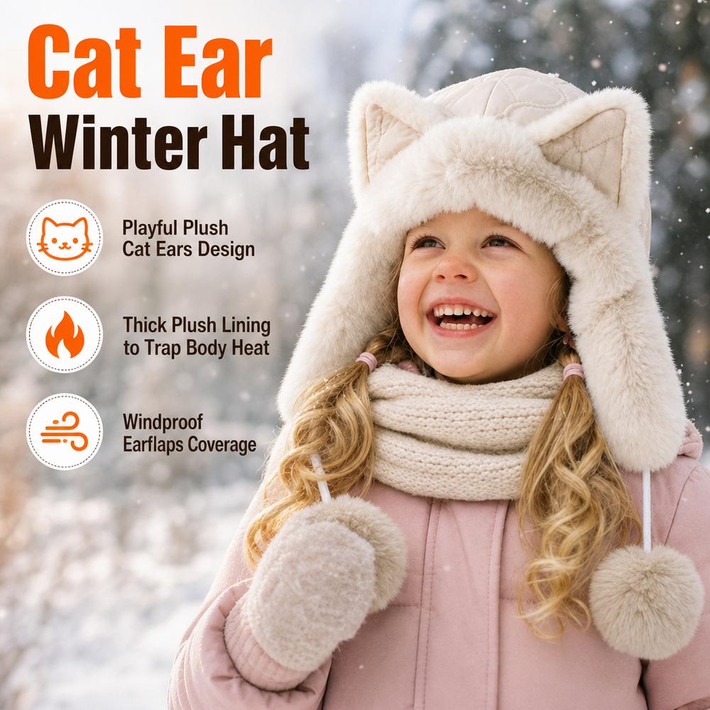 Winter Trapper Hat - قبعة شتوية من الفرو على شكل