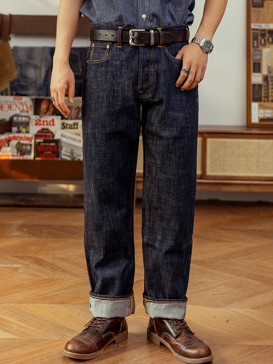 Levis Jeans 501 - جينز أحمر تورنادو 14 أونصة Selvedge