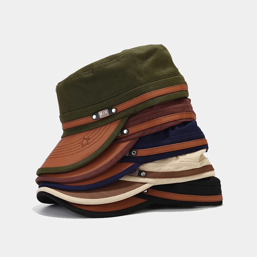 Dad Hat Cotton - عادية كاديت قبعة رجل قبعات مسطحة