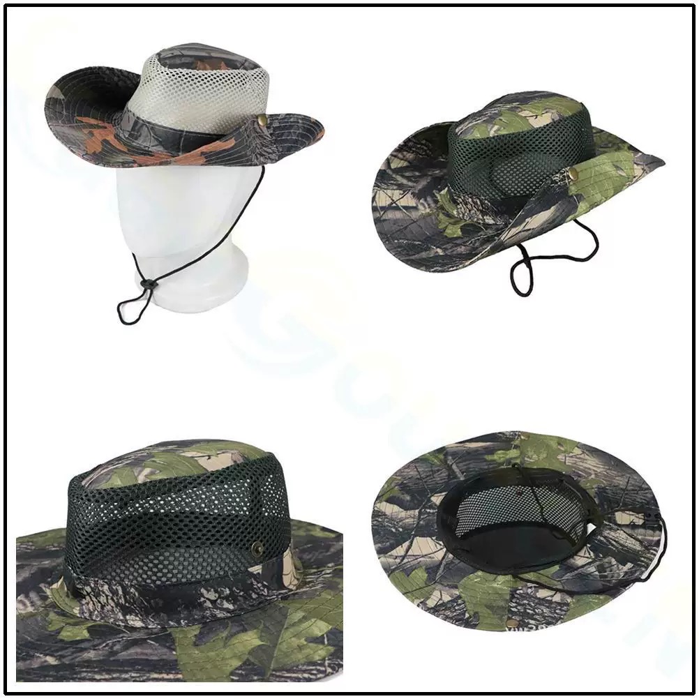Boonie Hat Tactical - قبعة Boonie العسكرية الصيف ورقة كامو