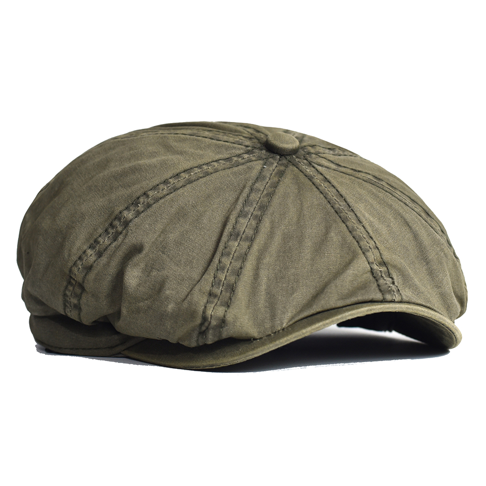 Newsboy Cap Ivy - غسلها القطن موزع الصحف قبعة بيكي