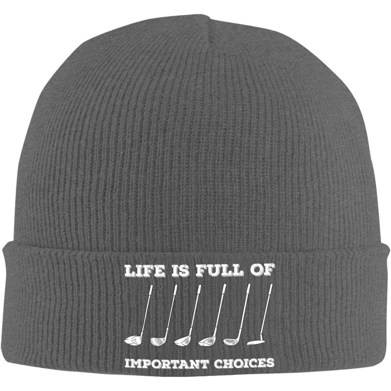 Beanie Cuffed Knit - الحياة مليئة بالخيارات المهمة قبعة صغيرة