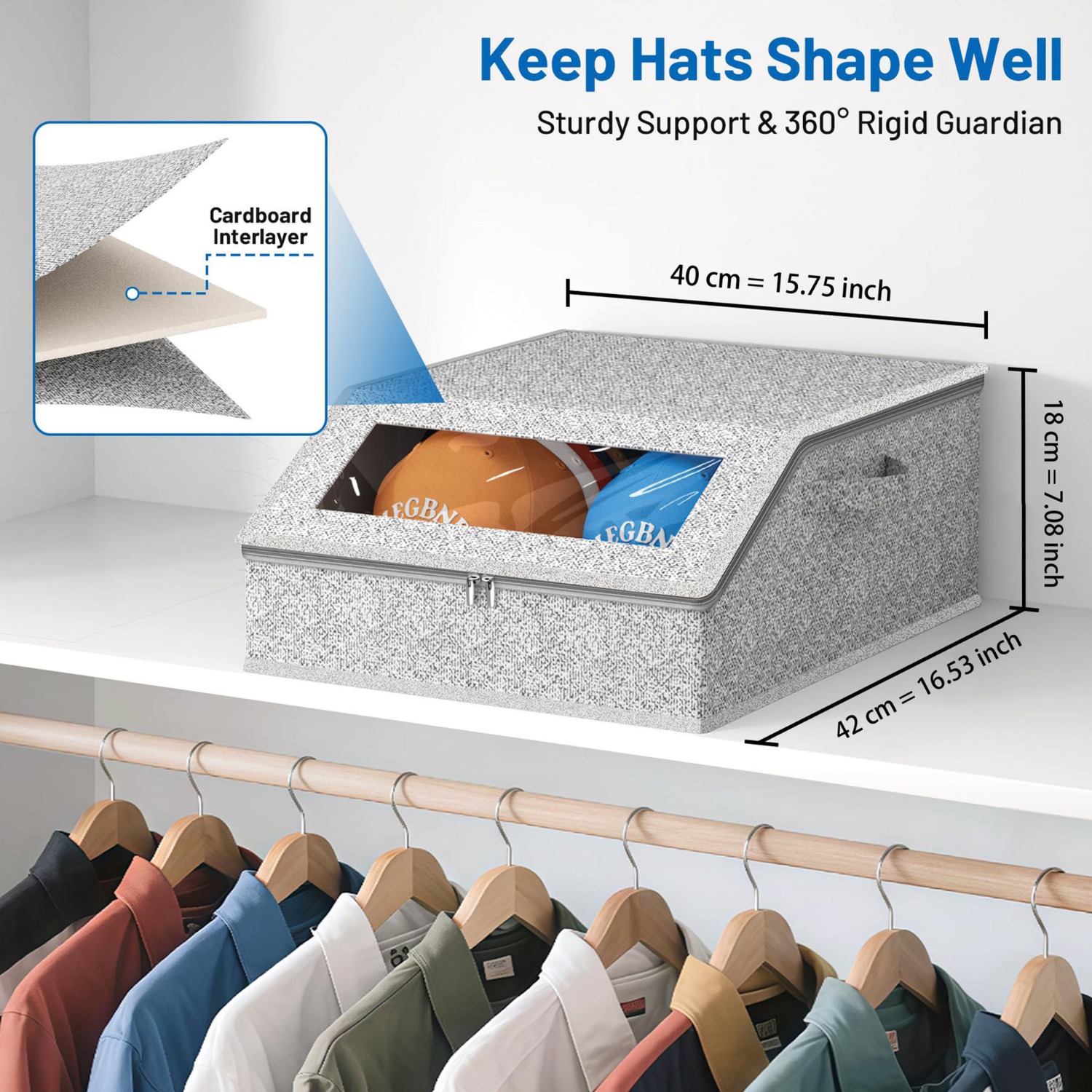 صندوق تخزين قبعات كبير السعة ب - مراجعة Baseball Cap Structured وسعره
