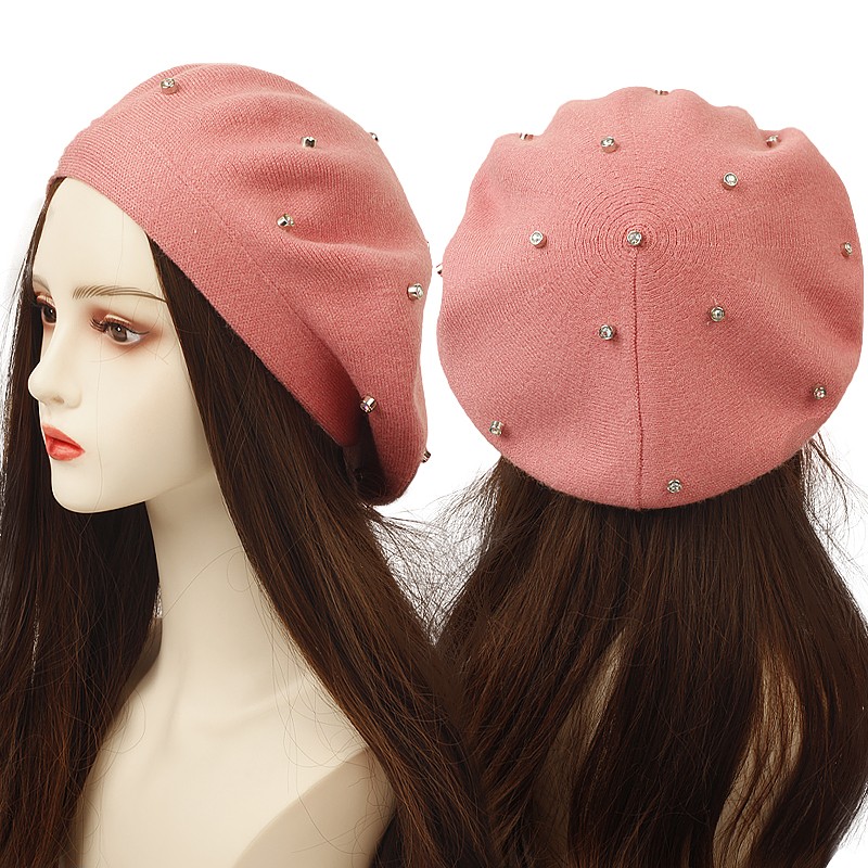 المرأة اللون الراين القبعات قب - مراجعة Beret French Wool وسعره