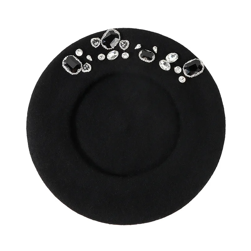 قبعة صوف مذهلة من حجر الراين ل - مراجعة Beret French Wool وسعره