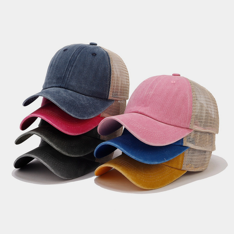 قبعة تروكر من الدنيم المغسول ب - مراجعة Trucker Cap Mesh وسعره