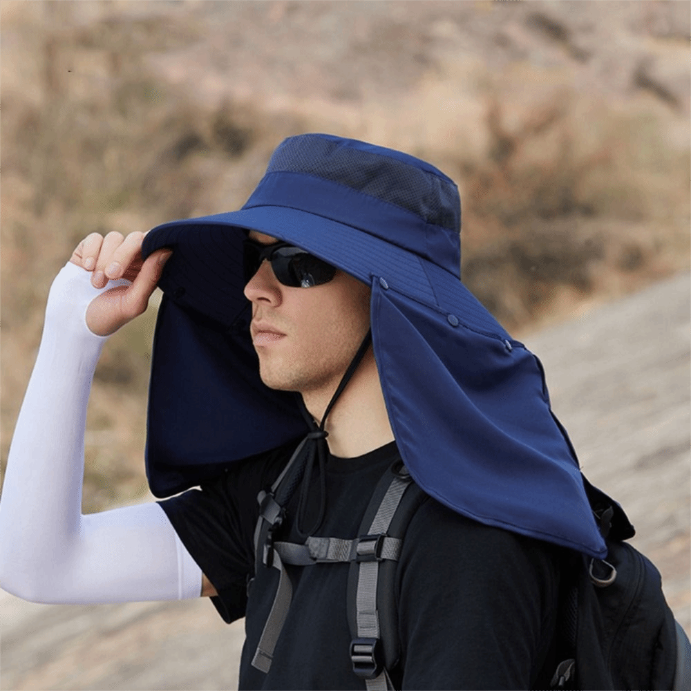 قبعة شمسية بسيطة للرجال والنسا - مراجعة Bucket Hat Cotton وسعره