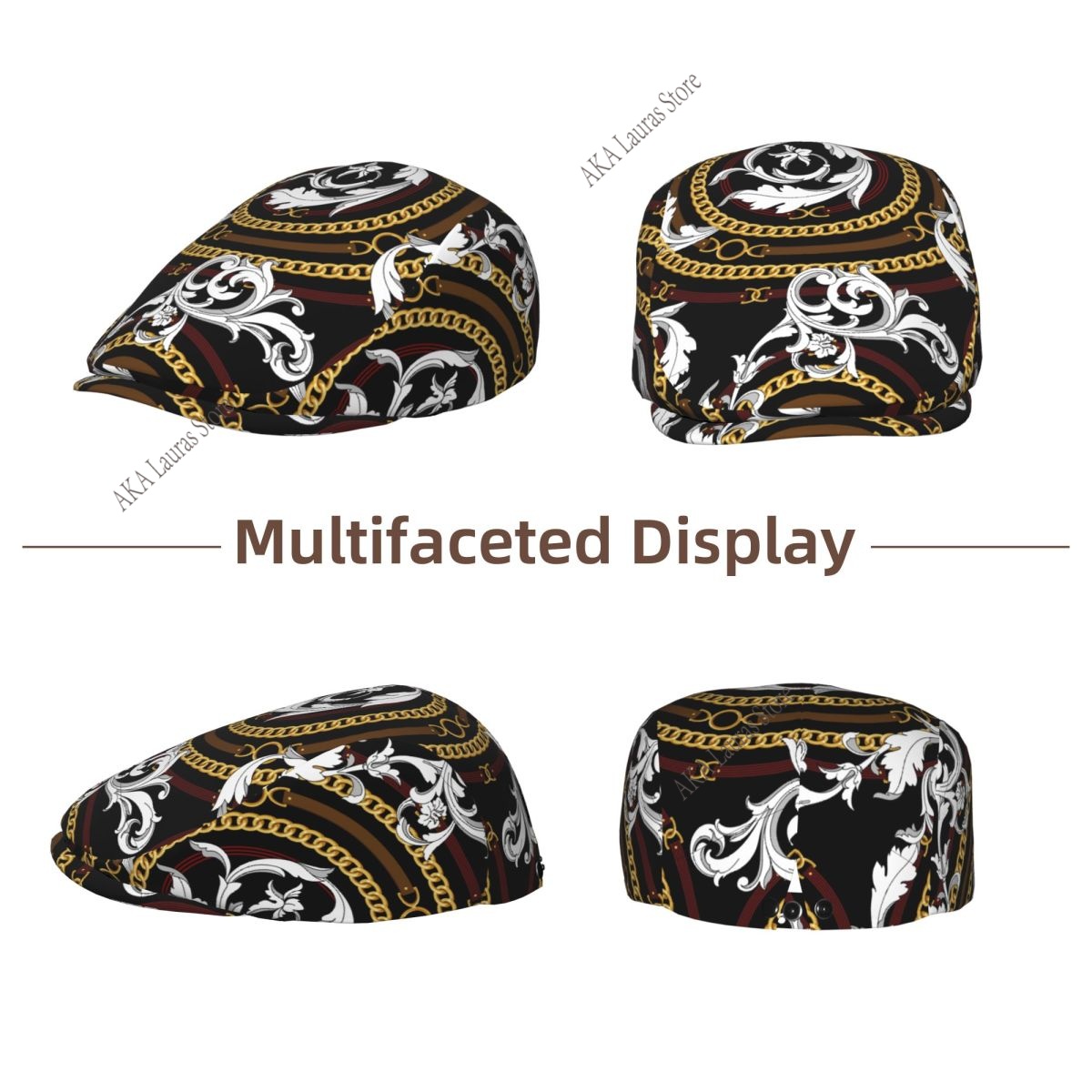 قبعة نيوسبوي ذهبية باروكية عتي - مراجعة Newsboy Cap Ivy وسعره