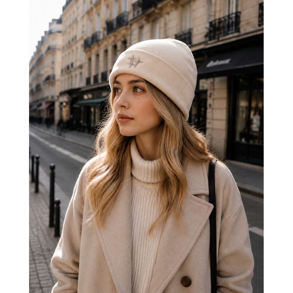 قبعة شتوية نسائية محبوكة مع تط - مراجعة Beanie Cuffed Knit وسعره