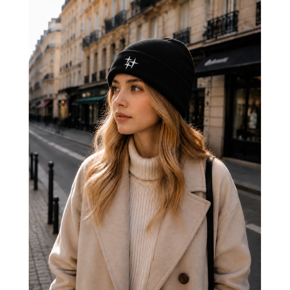 قبعة شتوية نسائية محبوكة مع تط - مراجعة Beanie Cuffed Knit وسعره