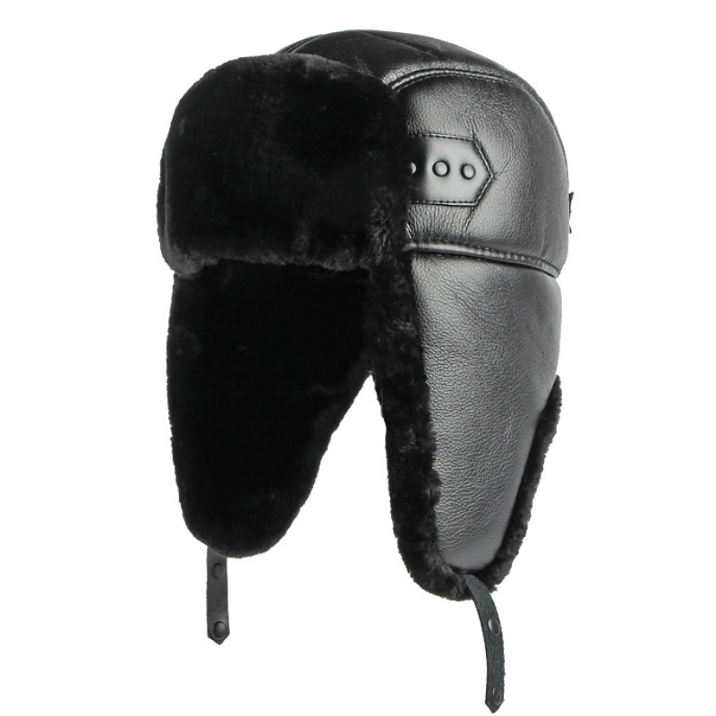 HT4002 جديد بو الجلود الروسية  - مراجعة Winter Trapper Hat وسعره