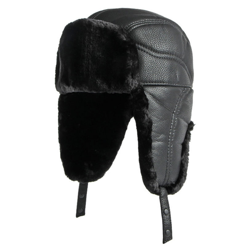 HT4002 جديد بو الجلود الروسية  - مراجعة Winter Trapper Hat وسعره