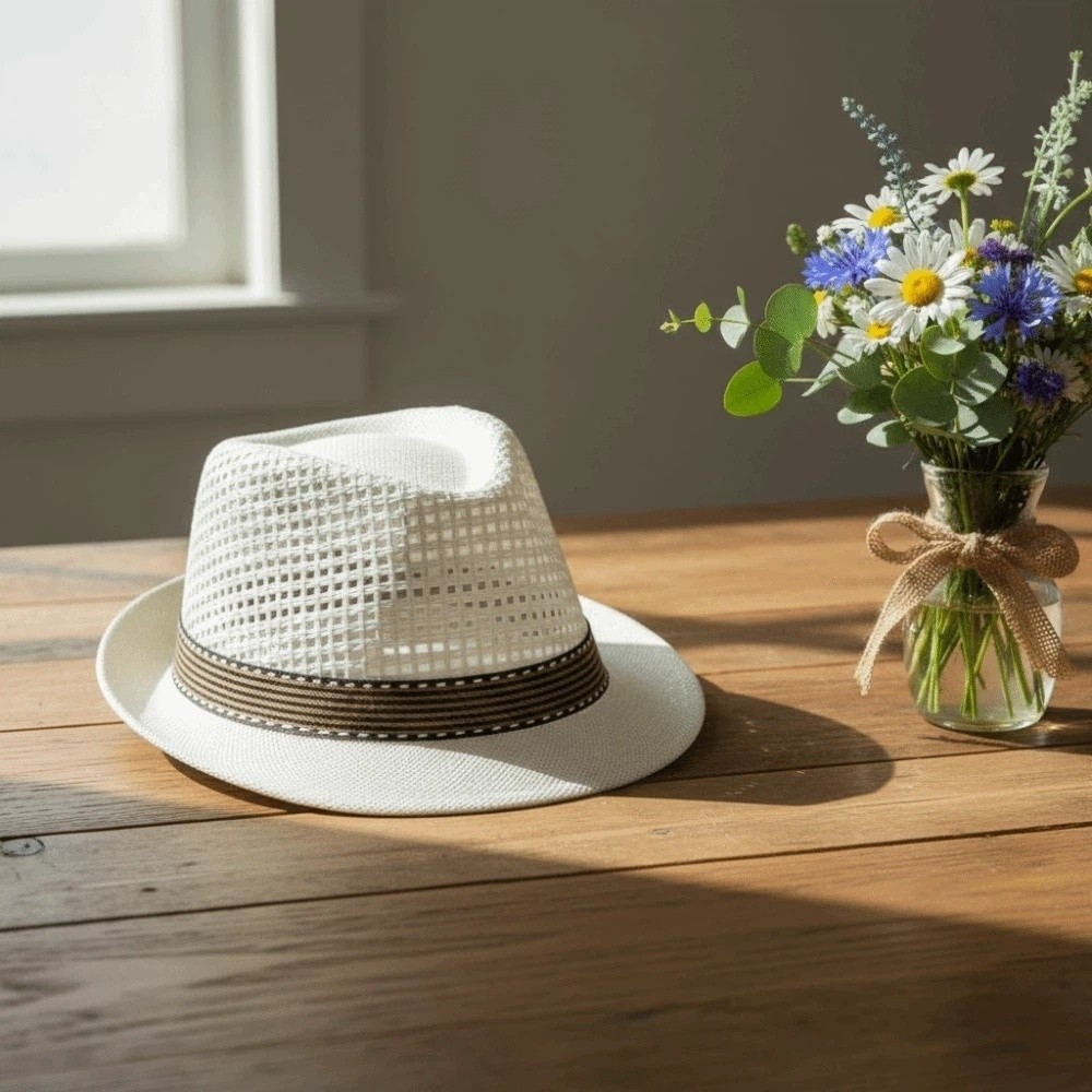 قبعة باناما للرجال ذات حافة قص - مراجعة Bucket Hat Cotton وسعره