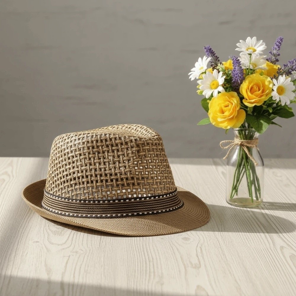 قبعة باناما للرجال ذات حافة قص - مراجعة Bucket Hat Cotton وسعره