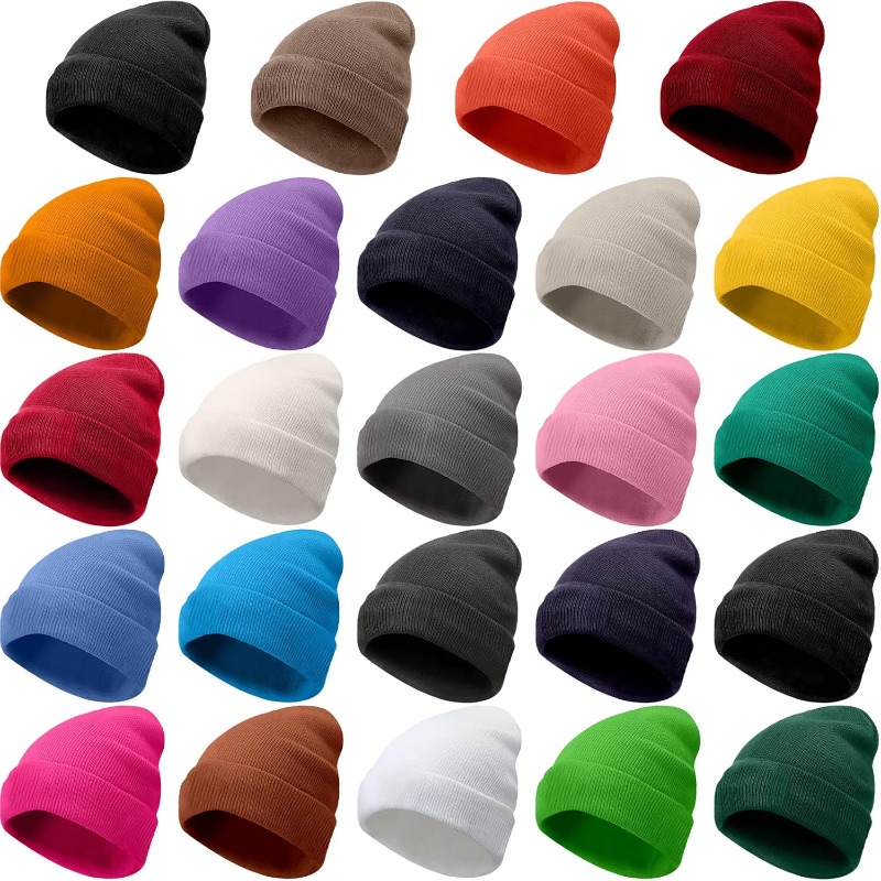 1 قطعة قبعة شتوية دافئة سميكة  - مراجعة Beanie Cuffed Knit وسعره