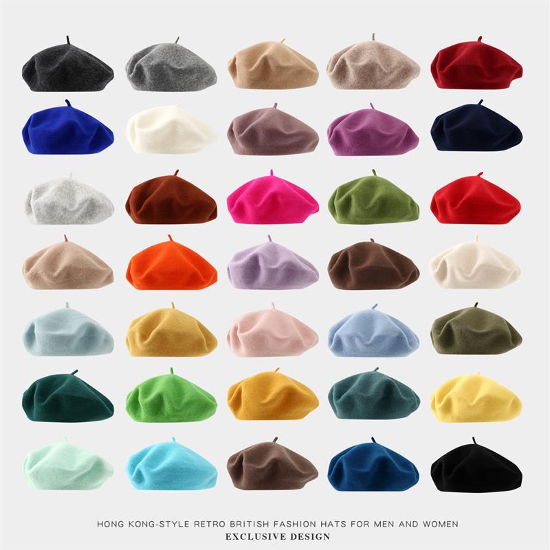 قبعة بيريه كبيرة الحجم للنساء، - مراجعة Beret French Wool وسعره