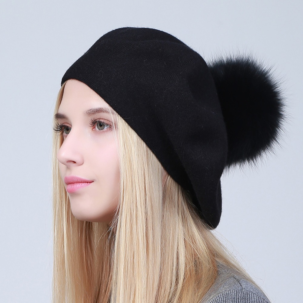 Geebro المرأة قبعة بيريه الشتا - مراجعة Beret French Wool وسعره
