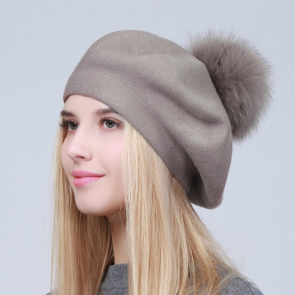 Geebro المرأة قبعة بيريه الشتا - مراجعة Beret French Wool وسعره