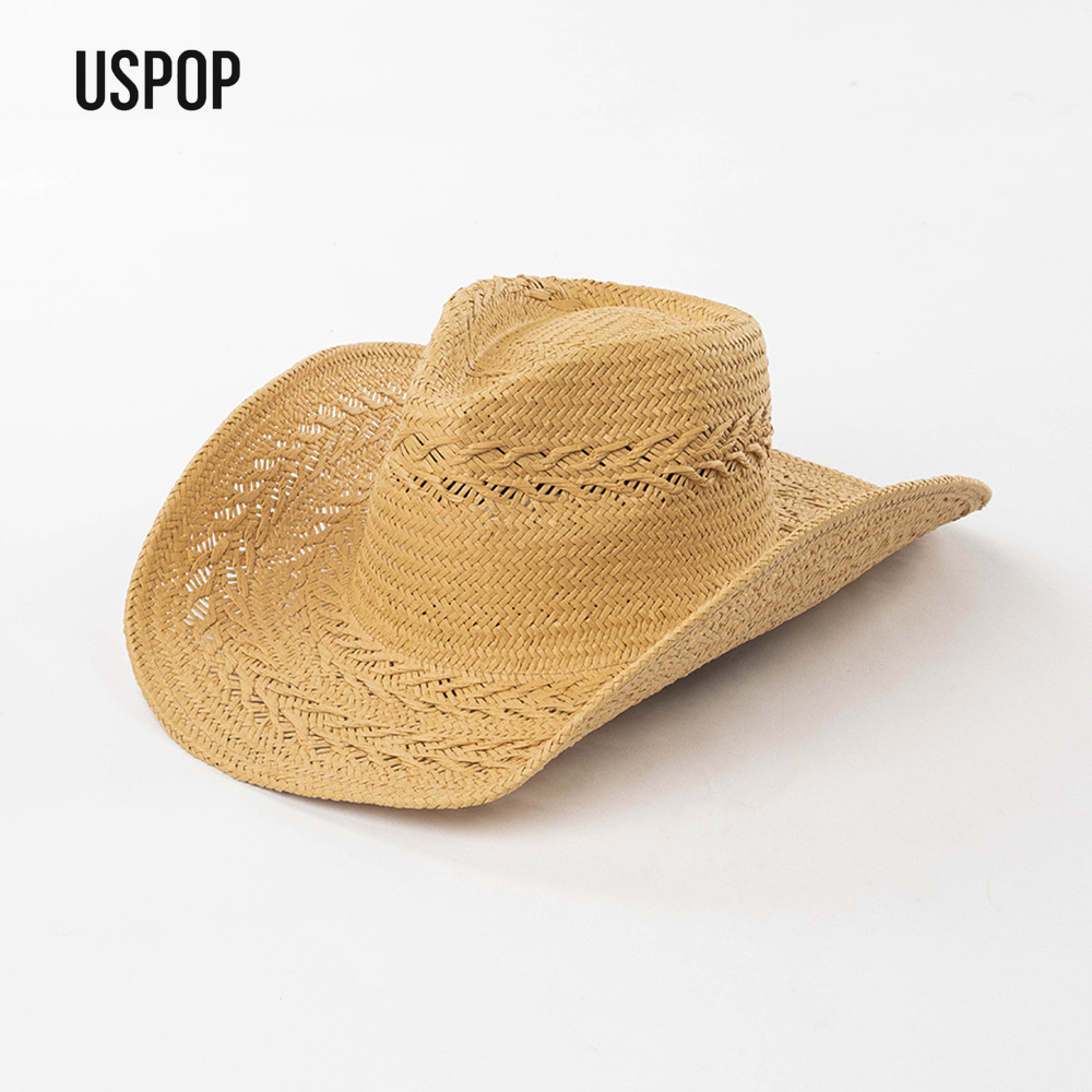 قبعة كاوبوي نسائية صيفية من US - مراجعة Cowboy Hat Straw وسعره