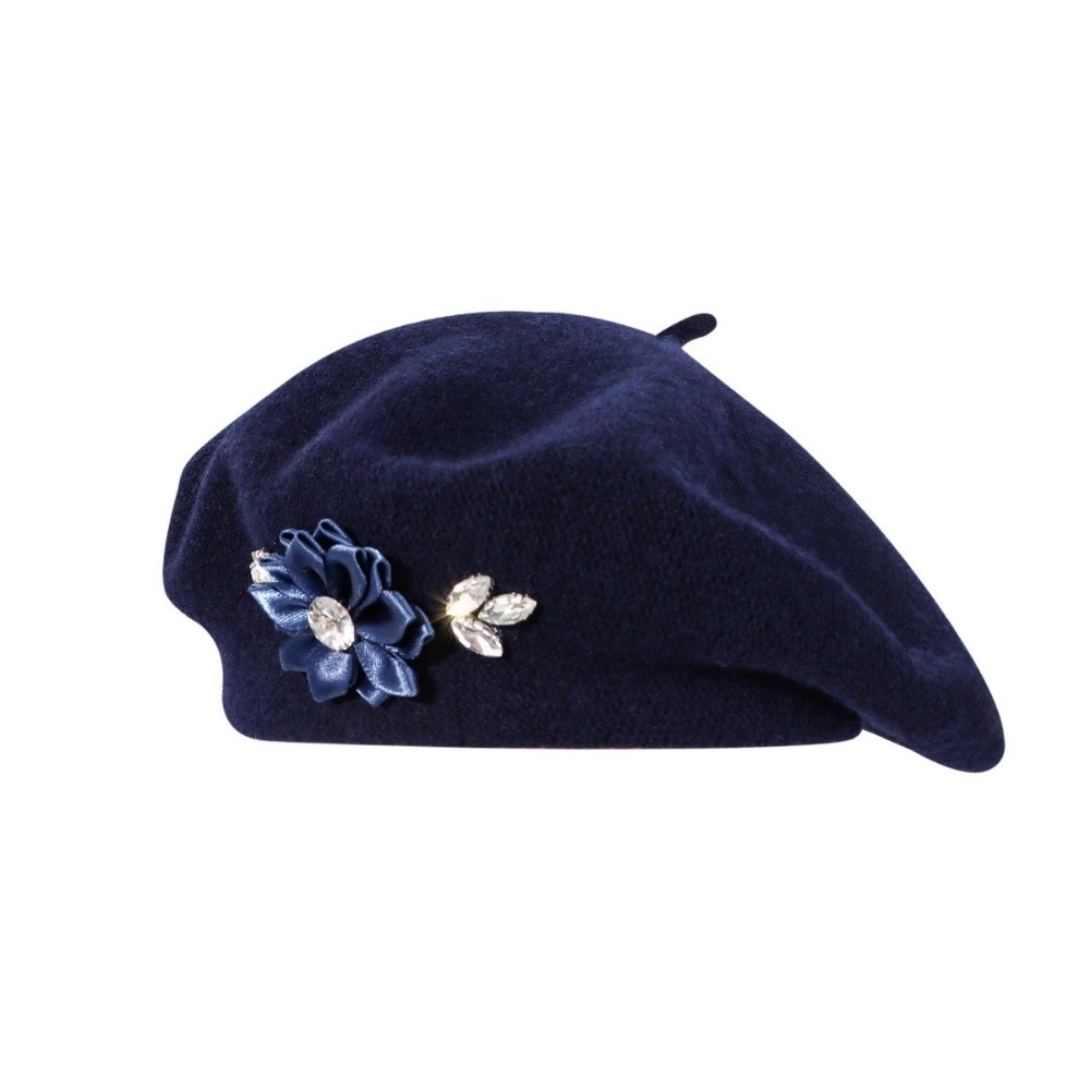 قبعة بيريه صوفية بلون واحد بتص - مراجعة Beret French Wool وسعره