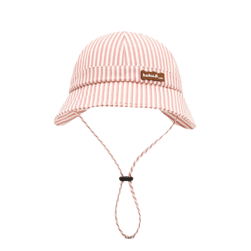 قبعة صياد جديدة مخططة للأطفال  - مراجعة Bucket Hat Cotton وسعره