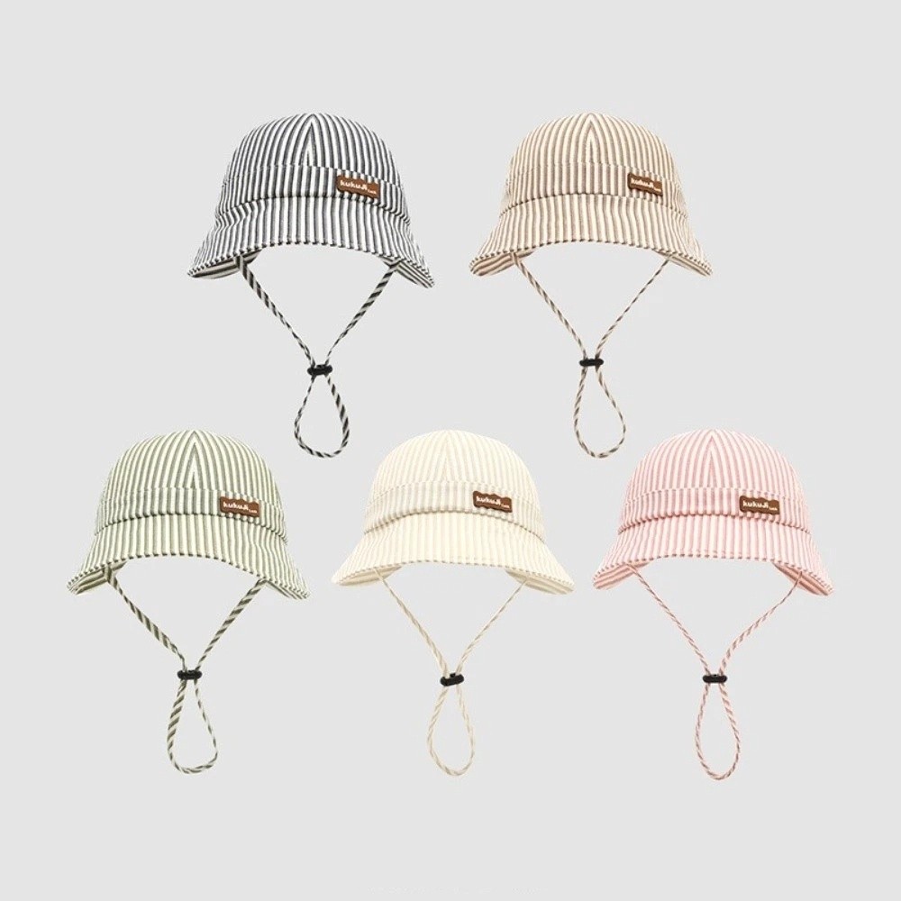 قبعة صياد جديدة مخططة للأطفال  - مراجعة Bucket Hat Cotton وسعره