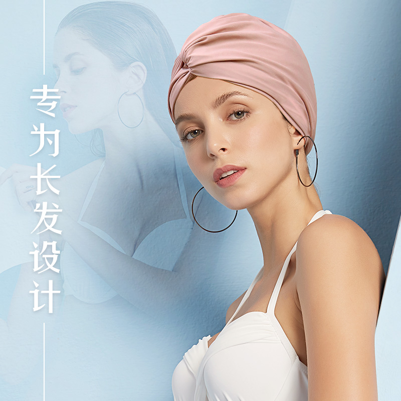 نساء السيدات موضة أنيقة مريحة  - مراجعة Swim Hat Silicone وسعره