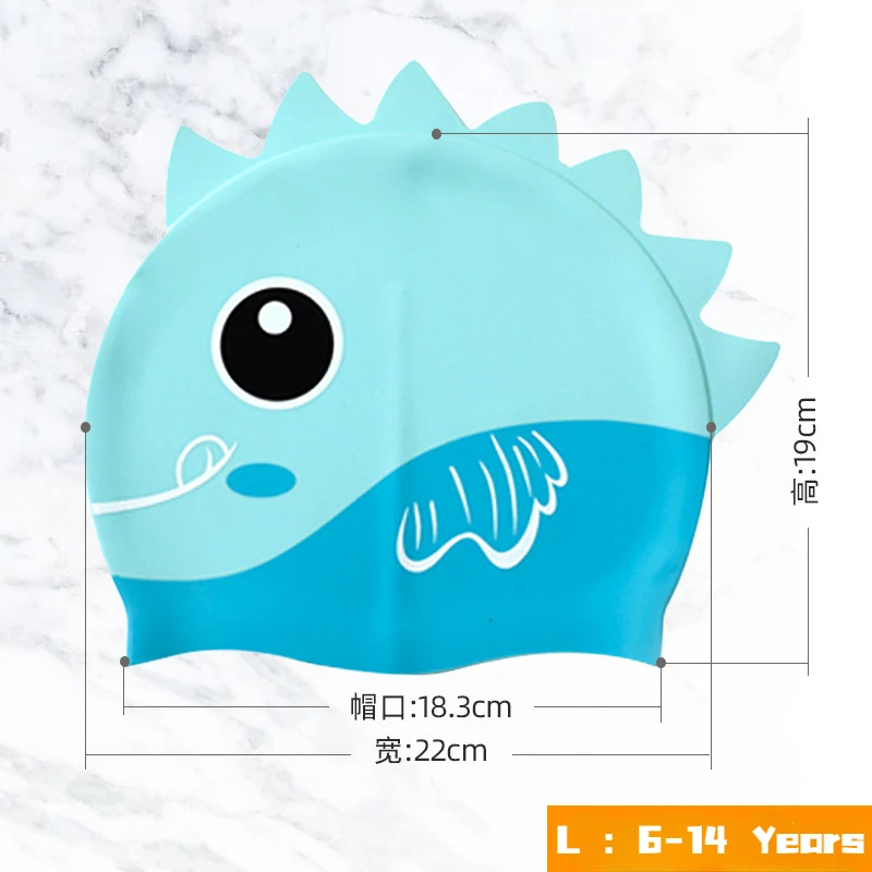 الكرتون لطيف الأسماك القرش سيل - مراجعة Swim Hat Silicone وسعره
