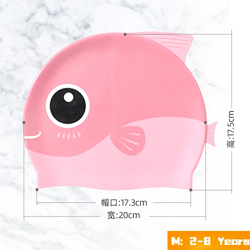 الكرتون لطيف الأسماك القرش سيل - مراجعة Swim Hat Silicone وسعره