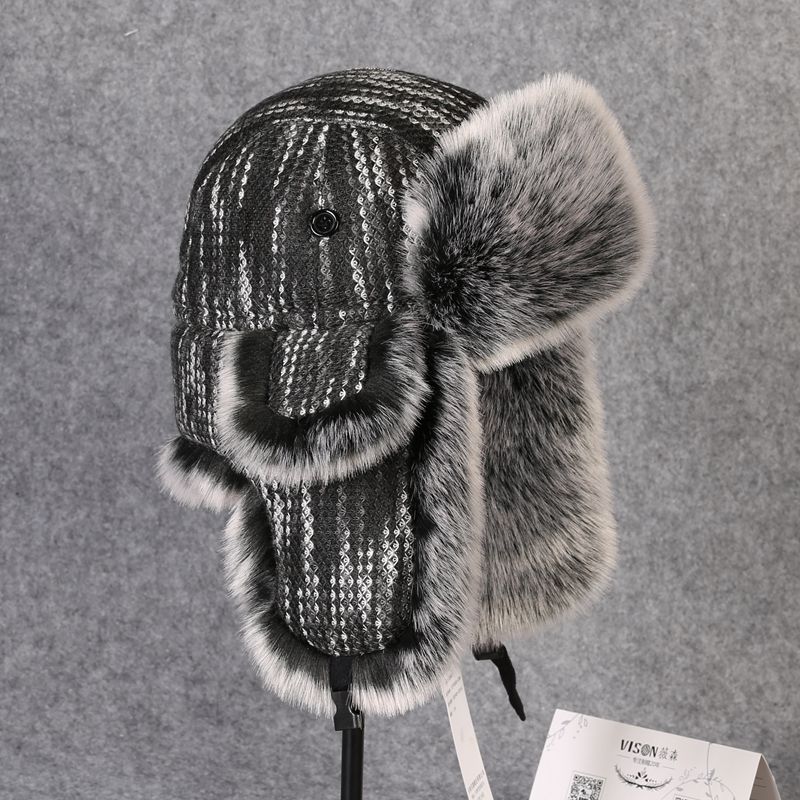B-8433 رجل منفذها قبعة أرنب ري - مراجعة Winter Trapper Hat وسعره