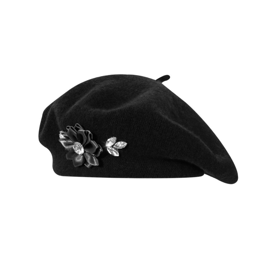 قبعة بيريه صوفية بلون واحد مزي - مراجعة Beret French Wool وسعره