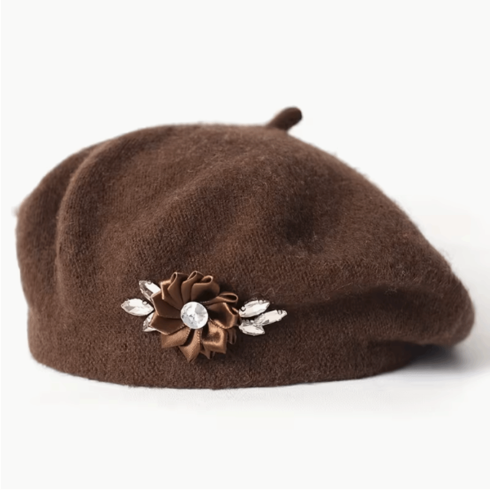 قبعة بيريه صوفية بلون واحد مزي - مراجعة Beret French Wool وسعره