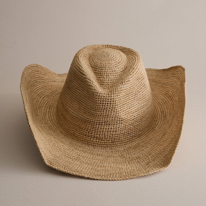 قبعة رافيا فاخرة مصنوعة يدويًا - مراجعة Cowboy Hat Straw وسعره