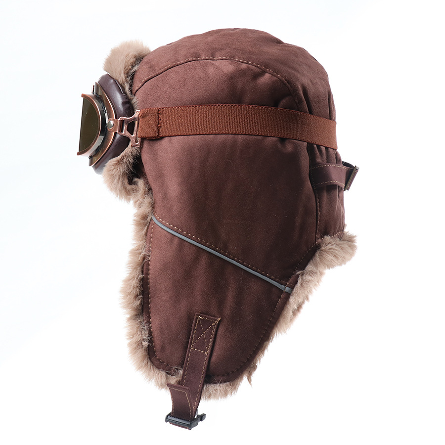 قبعة طيار كلاسيكية مع نظارات و - مراجعة Winter Trapper Hat وسعره